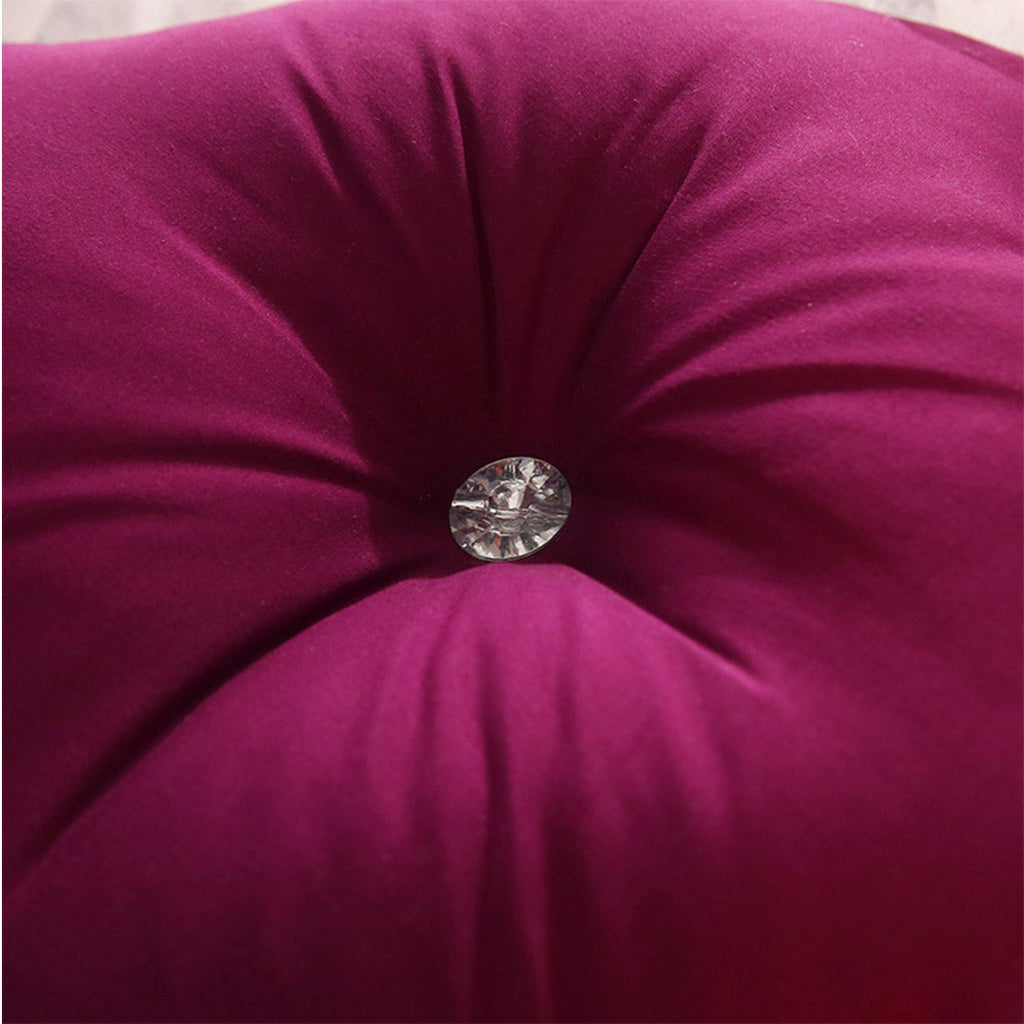 NNEAGS 120cm Burgundy Princess Bed Pillow Headboard Backrest Bedside Tatami Sofa Cushion with Ruffle Lace Home Decor