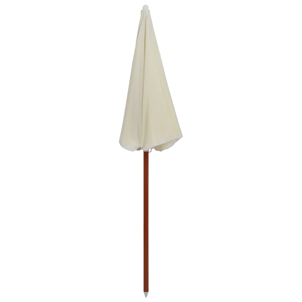 NNEVL Parasol with Steel Pole 180 cm Sand