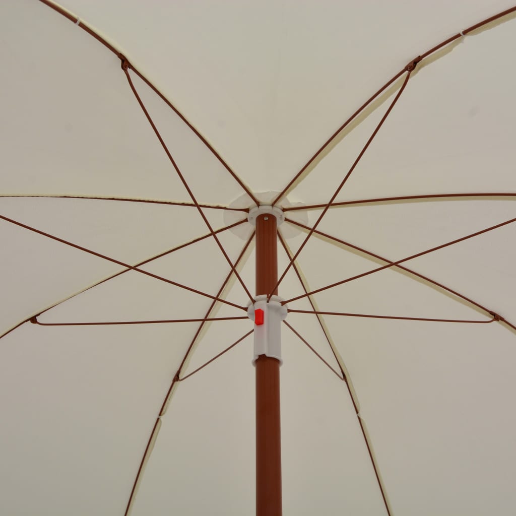 NNEVL Parasol with Steel Pole 180 cm Sand