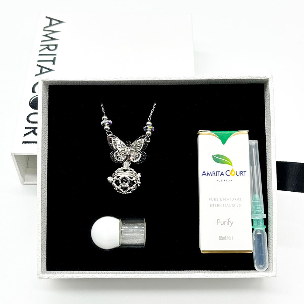 Butterfly Aroma Necklace | Energy & Healing | Diffusing on the go | Birthday Gift