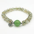 Sterling Silver Crystal Aroma Bracelet - Ghost Phantom Quartz | Energy & Healing | Diffuser Jewellery | Unique Gift