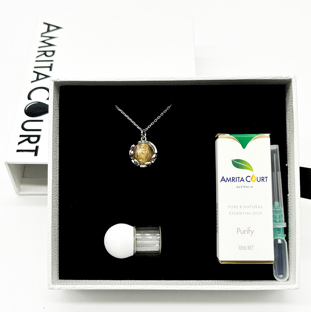 Planet Murano Aroma Necklace - Nebula Nova | Energy & Healing | Diffuse on the go | Gift for her