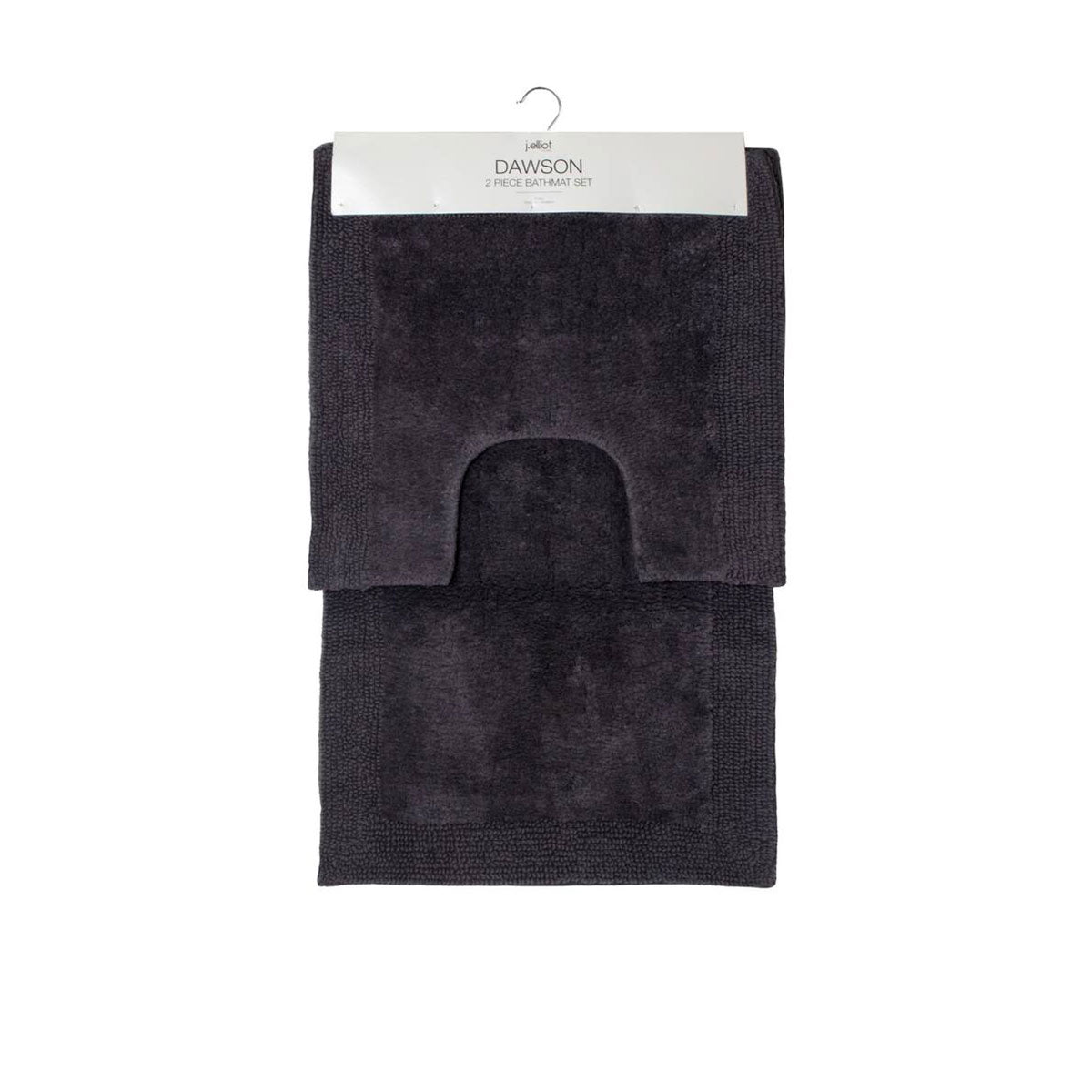 NNEDSZ Home Home 2000GSM 2 Pce Dawson 100% Cotton Bath Mat Set Charcoal