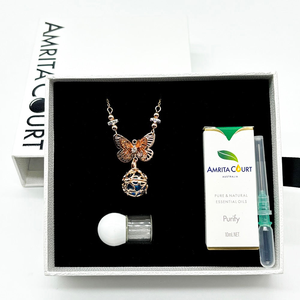 Butterfly Aroma Necklace | Energy & Healing | Diffusing on the go | Birthday Gift