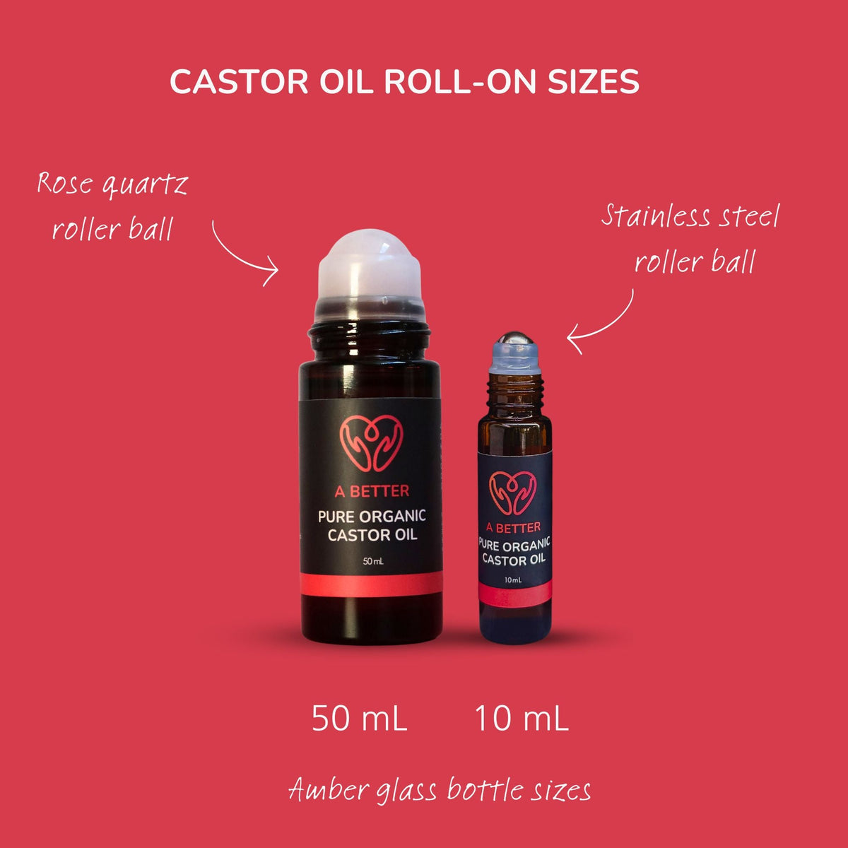 Pure Organic Castor Oil - Amber Glass Bottle